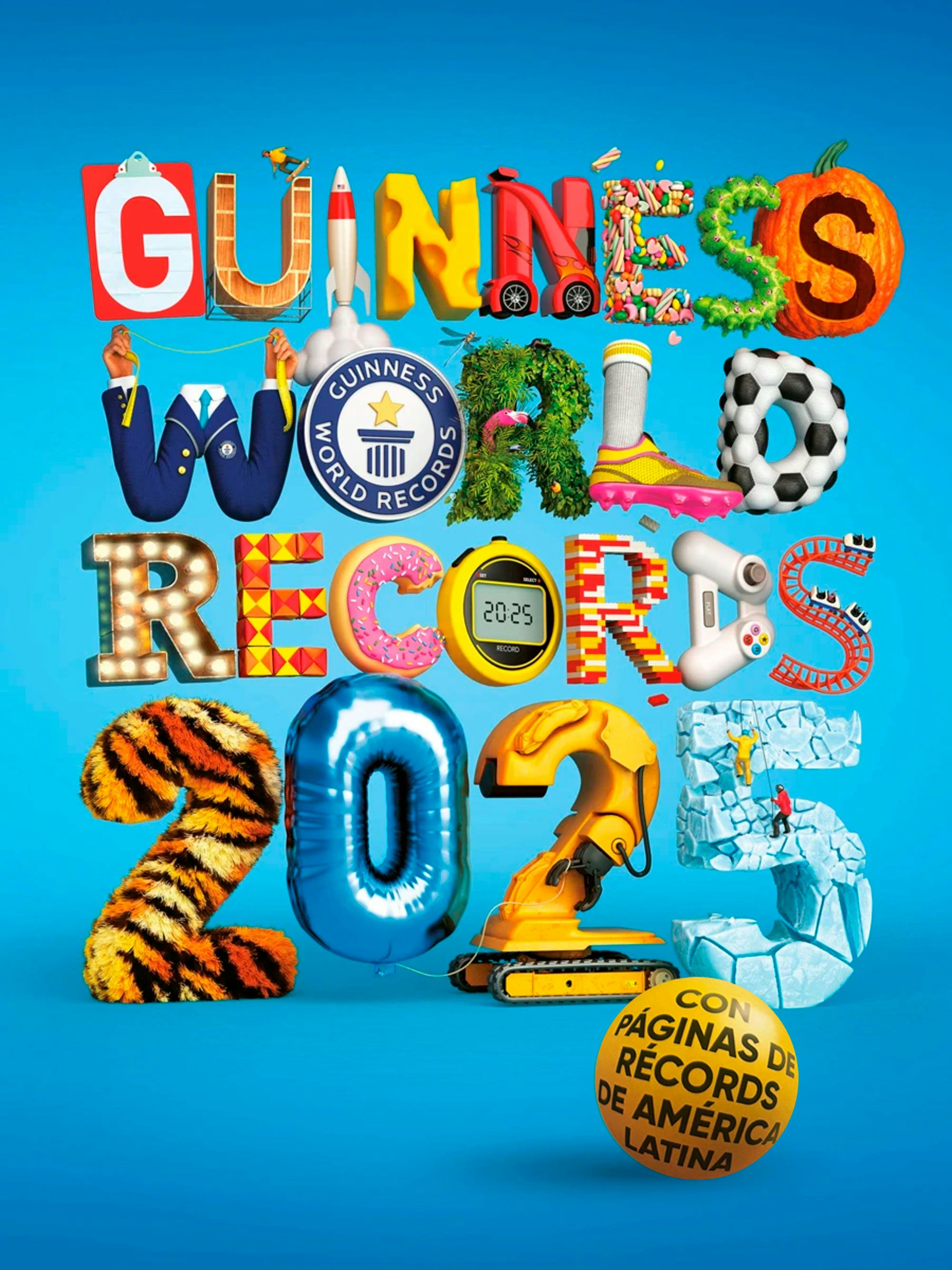 Book cover image for Guinness World Records 2025: con récords de América Latina (Edición Latinoamericana) / GWR 2025: Featuring Latin American Records (Latin American Edition) ISBN: 9788408290339